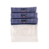 Kit Saquinhos Maternidade Vichy Azul Marinho | Coleção Cerena