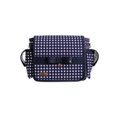 Bolsa Maternidade de Ombro Vichy Azul Marinho | Coleção Cerena