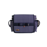 Bolsa Maternidade de Ombro Vichy Azul Marinho | Coleção Cerena