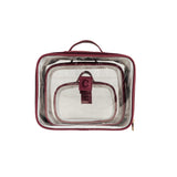 Kit Cristal Organizador Maternidade Bordô — Coleção Clássicos