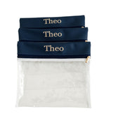 Kit de Saquinhos Maternidade Personalizado Azul Marinho — Coleção Clássicos