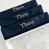 Kit de Saquinhos Maternidade Personalizado Azul Marinho — Coleção Clássicos