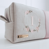 Necessarie Personalizada Linho cru com Rose | Coleção Elegance