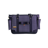 Bolsa Maternidade Mini Lumy Vichy Azul Marinho | Coleção Cerena