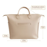 Bolsa Maternidade Lyra Marfim — Coleção Clássicos