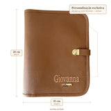 Porta Documento de Gestante Personalizado Caramelo