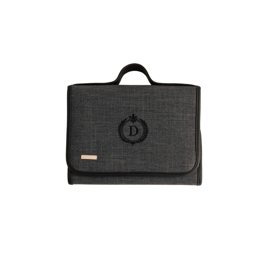 Trocador Deluxe Personalizado Linho Preto — Coleção Clássicos