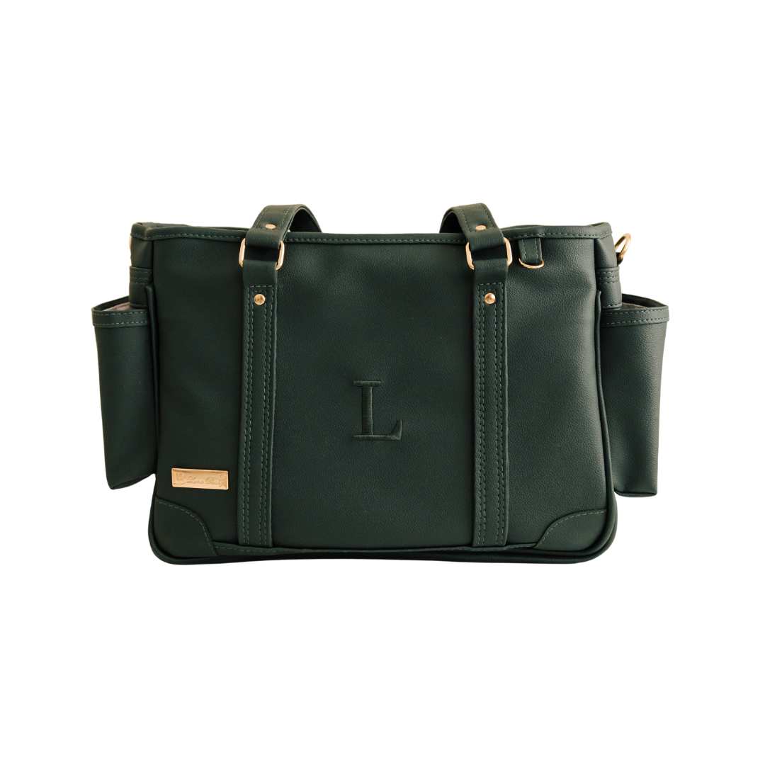 Bolsa Mini Lumy Maternidade Personalizada Verde Profundo — Coleção Clássicos