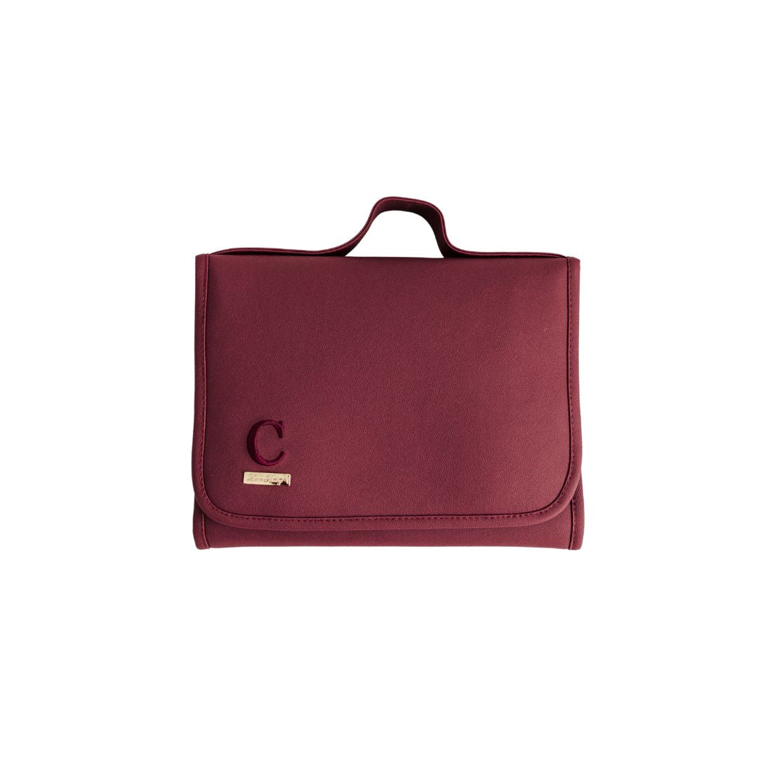 Trocador Deluxe Portátil Personalizado Bordô — Coleção Clássicos