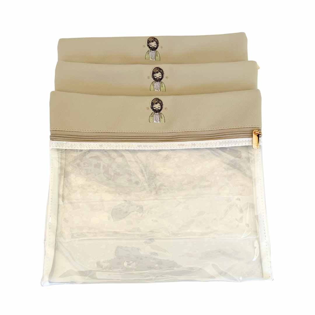 Kit de Saquinhos Maternidade Marfim — Bordado de São José