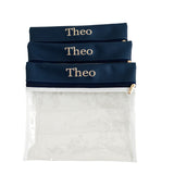 Kit de Saquinhos Maternidade Personalizado Azul Marinho — Coleção Clássicos