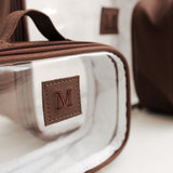 Kit Cristal Organizador Maternidade Marrom — Coleção Clássicos