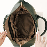 Bolsa Maternidade Mini Lyra Verde Profundo — Coleção Clássicos