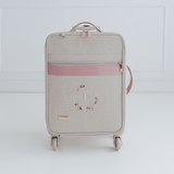Kit LB4 Personalizado Linho cru com Rose | Coleção Elegance