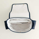 Bolsa de Ombro Maternidade Personalizada Azul Marinho — Coleção Clássicos