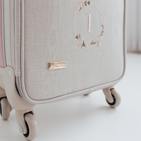 Kit LB4 Personalizado Linho cru com Rose | Coleção Elegance