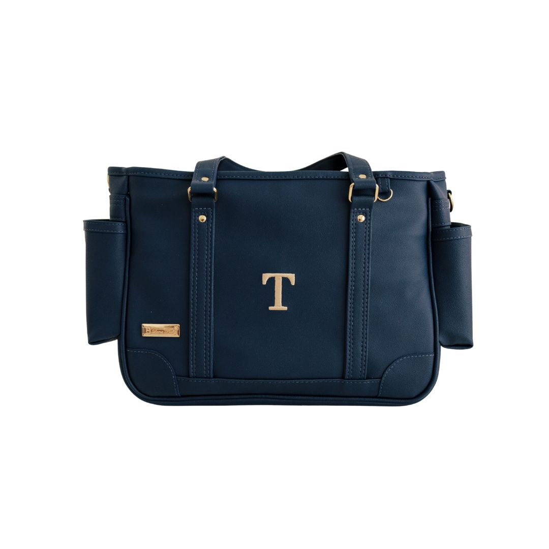 Bolsa Mini Lumy Maternidade Personalizada Azul Marinho — Coleção Clássicos
