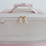 Kit LB4 Personalizado Linho cru com Rose | Coleção Elegance