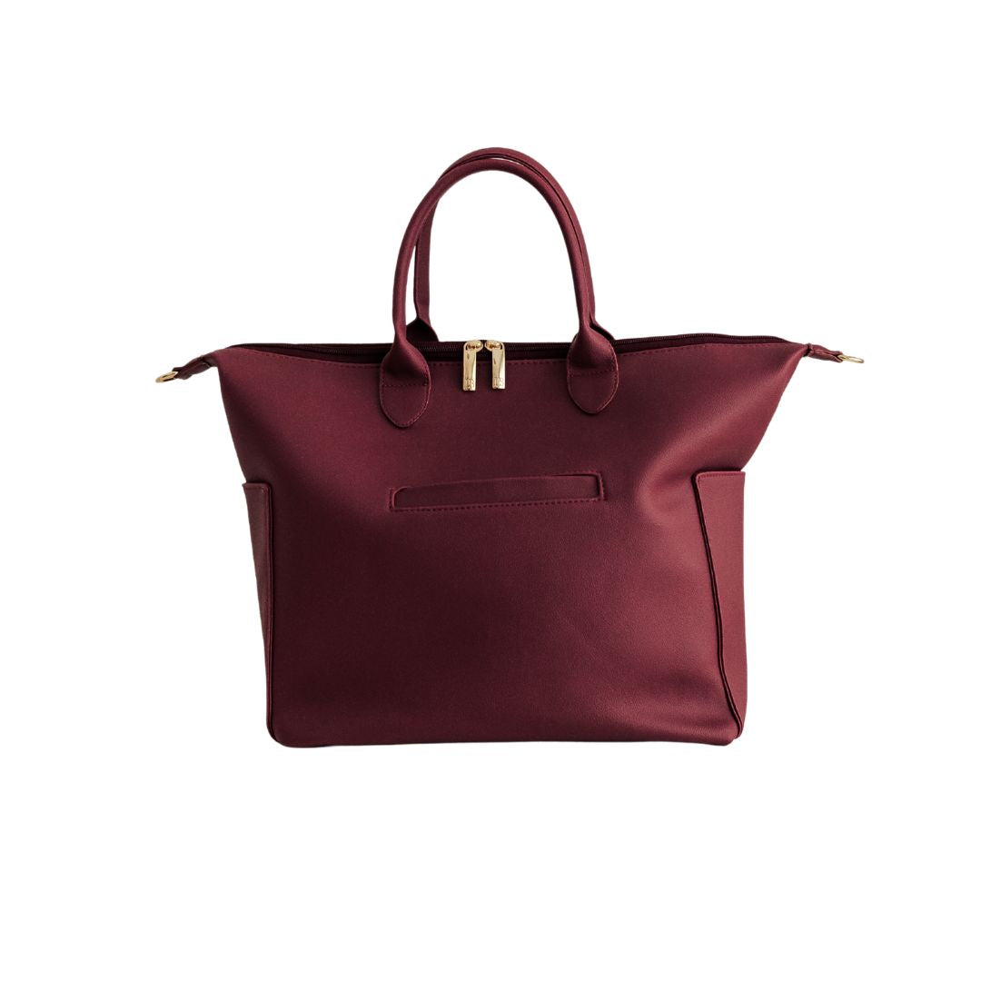 Bolsa Lyra Maternidade Personalizada Bordô
