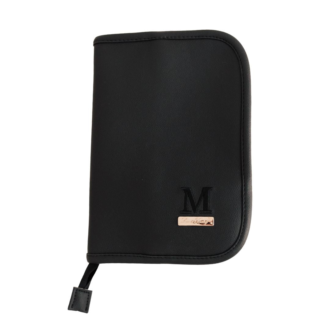 Porta Cartão de Vacinas Preto - Coleção Clássicos